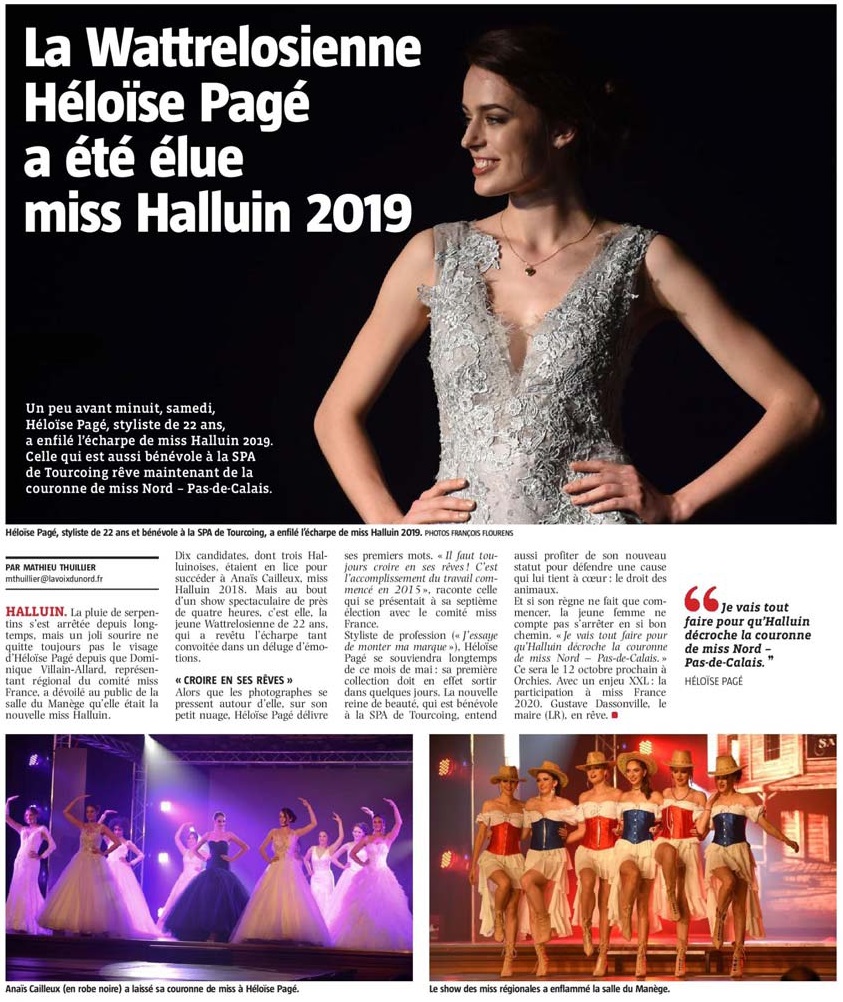 20190520 Miss Halluin 2019 VdN revue de presse