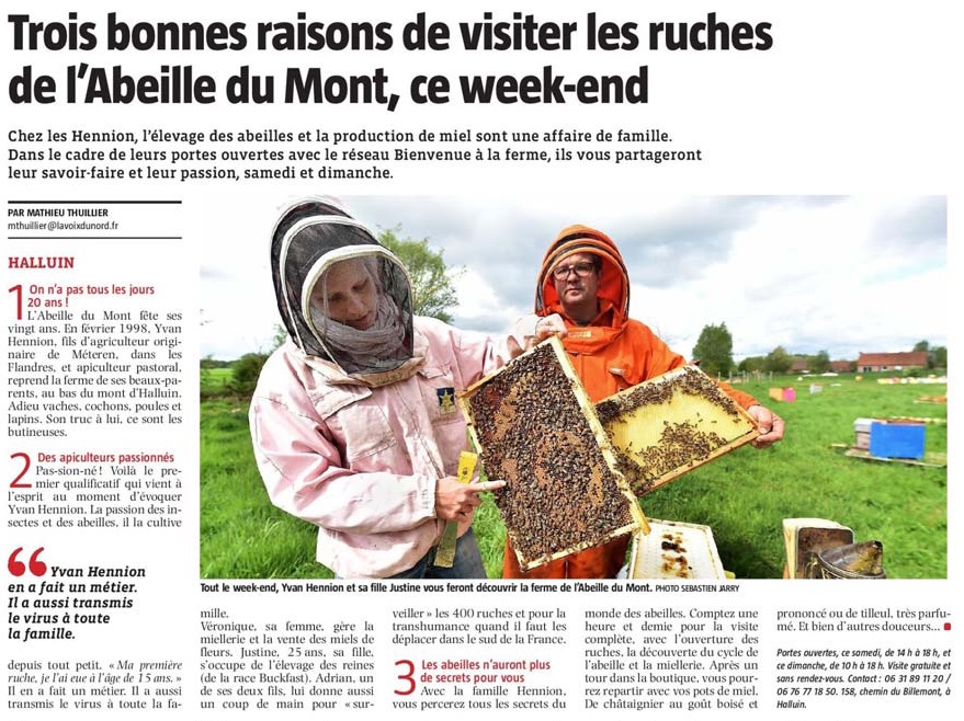 20180428 Hennion abeilles VdN revue de presse