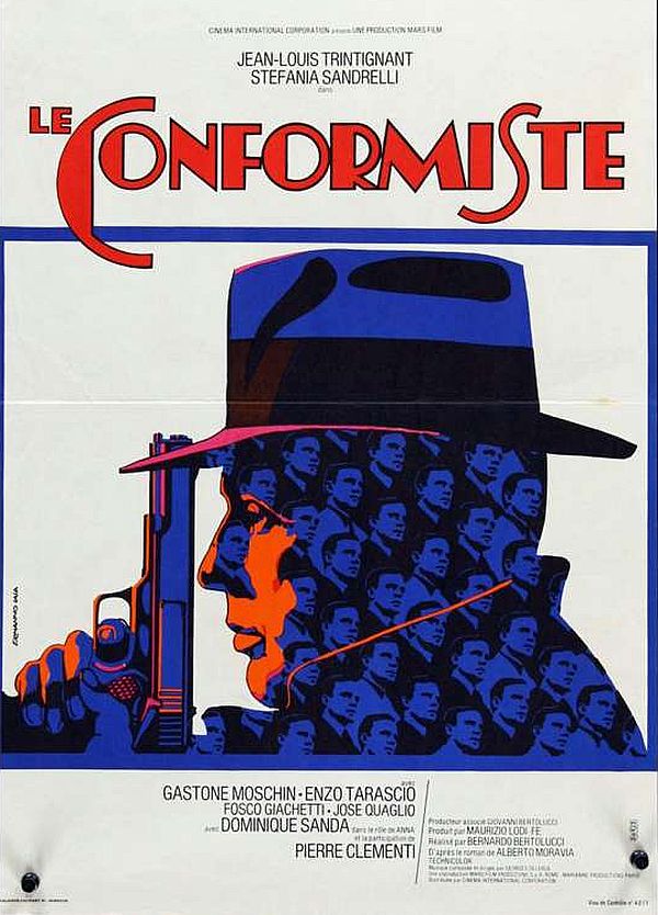 Trin le conformiste affiche de film originale 40x65 cm 1971 jean louis trintignant