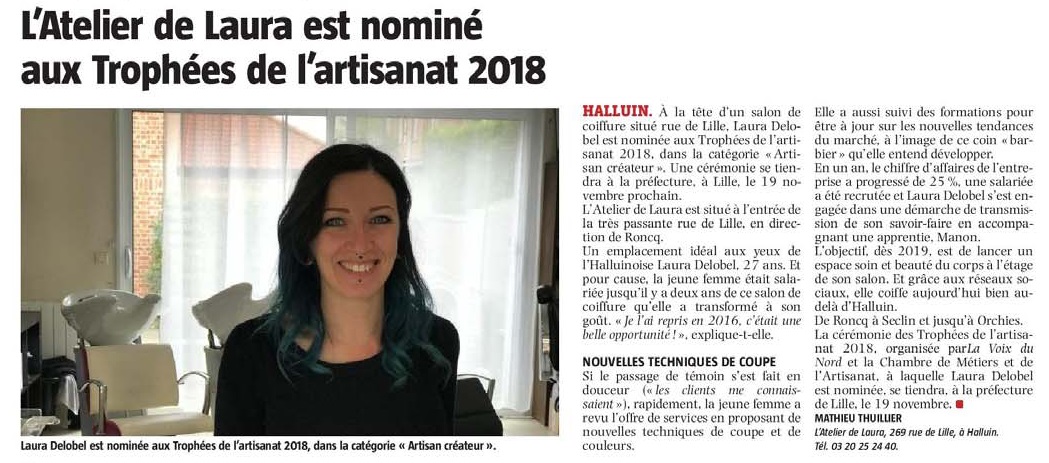 20181008 Trophe Artisanat Halluinoise 2018 VdN revue de presse