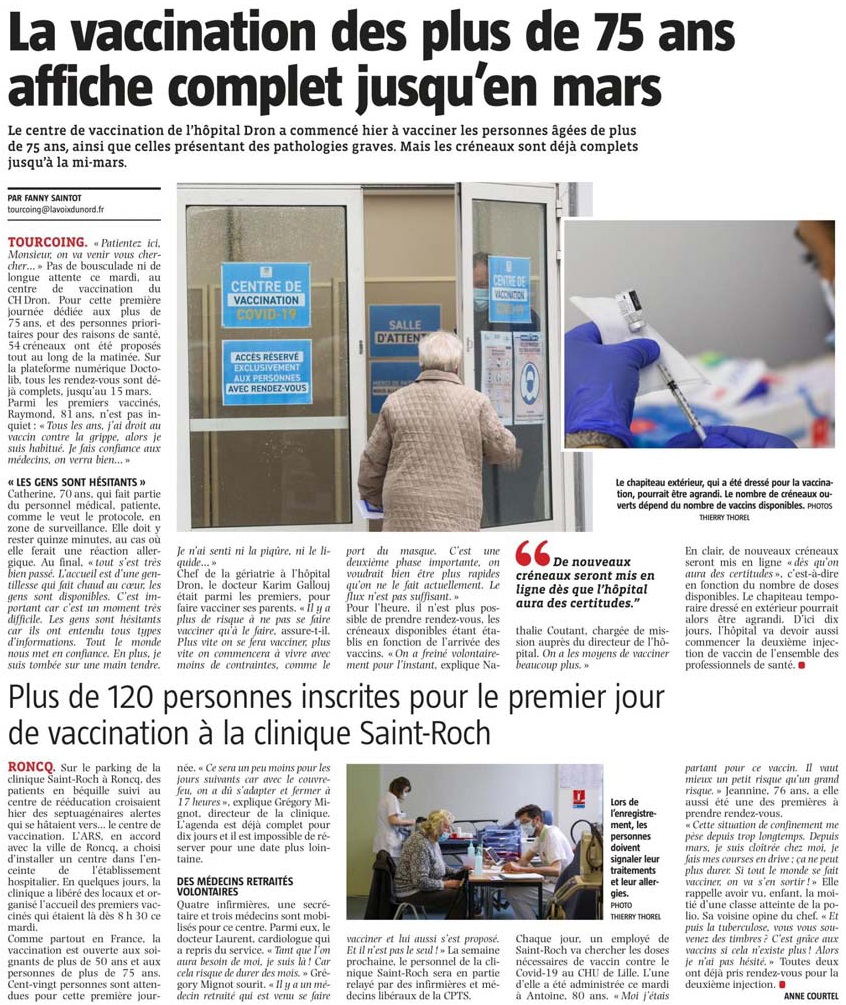 20210120 Dron Vaccination 75 ans VdN revue de presse
