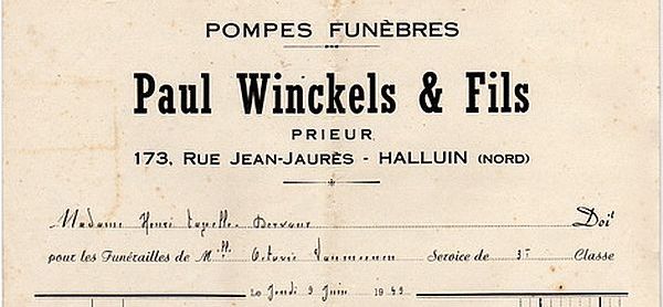 Winckels Facture C AL 00691