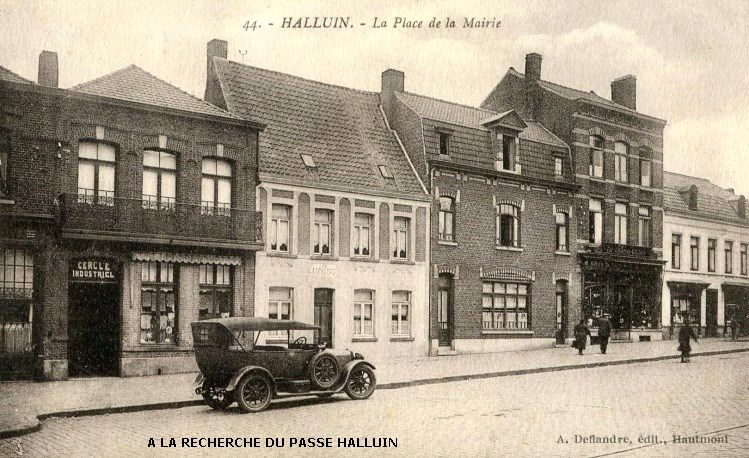 Halluin Place de la Mairie en 1923 AD 0044 Copie