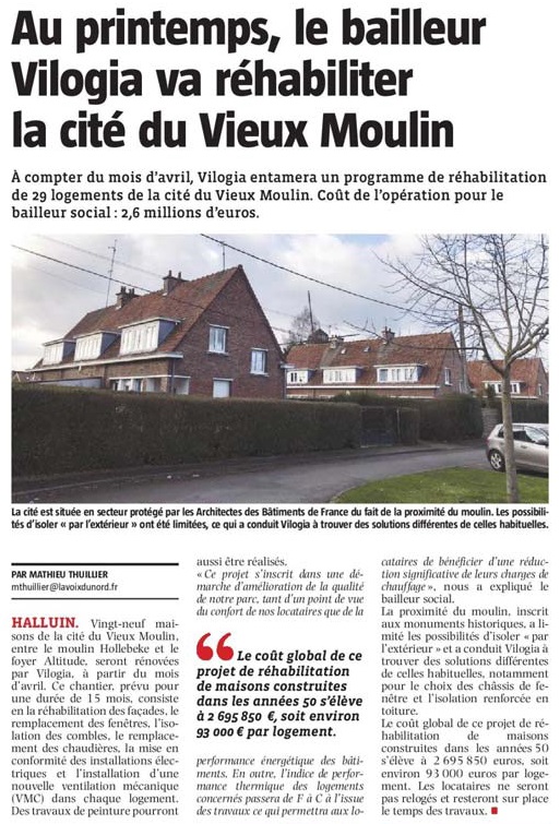 20200127 rhabilitation Vieux Moulin VdN revue de presse