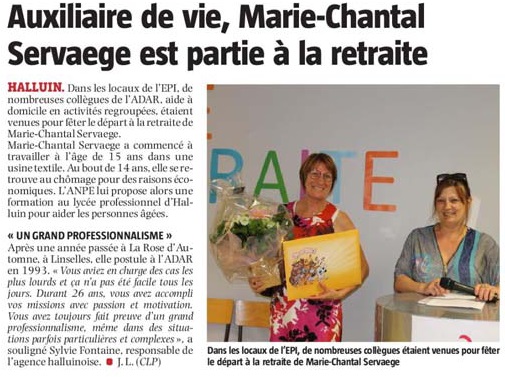 20190701ADAR Marie Chantal Servaege VdN revue de presse