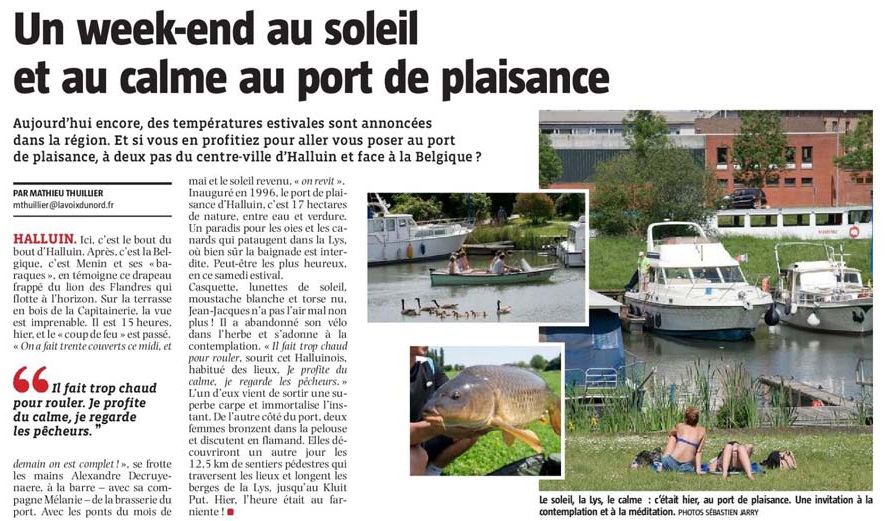 20180527 Port de Plaisance repos calme VdN revue de presse